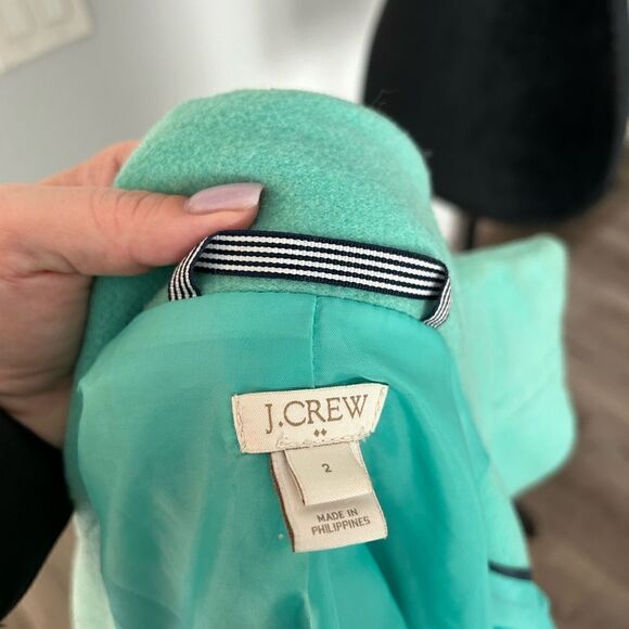 J crew mint turquoise city coat, worn a few times, in great condition - Picture 4 of 5